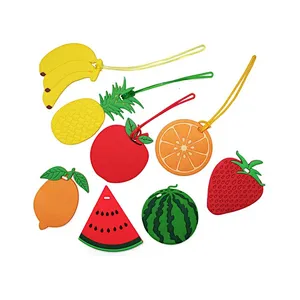 Custom Soft Pvc Name Luggage Tag With Fruits Shape
