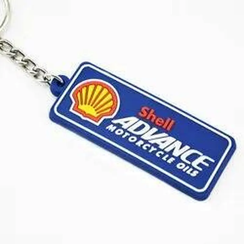 Shell ADVANCE Rectangular PVC Promotional Key Chain
