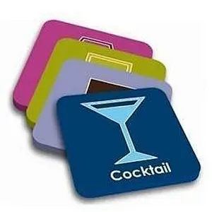 Custom 2D PVC chocolate Cup Coaster For Drink