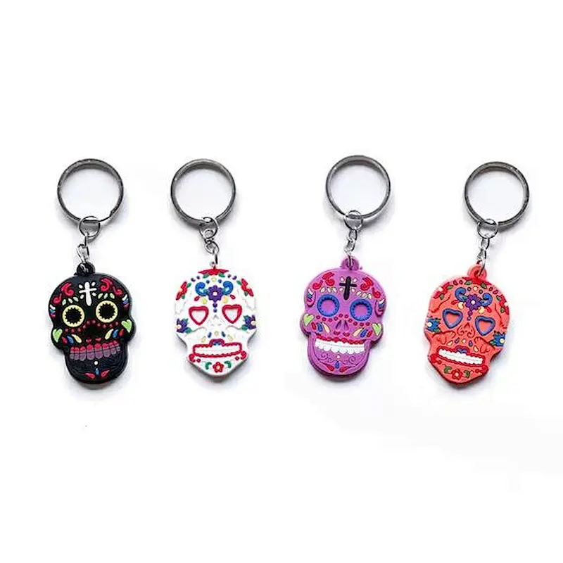 Skull Keyring Skull Keychain PVC Keychain Inspired Key