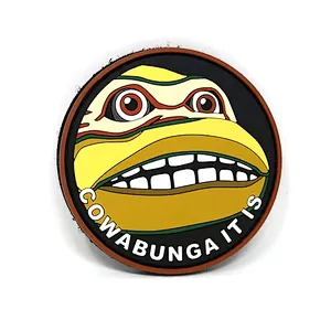 Cowabunga It is PVC Hook and Loop Patch