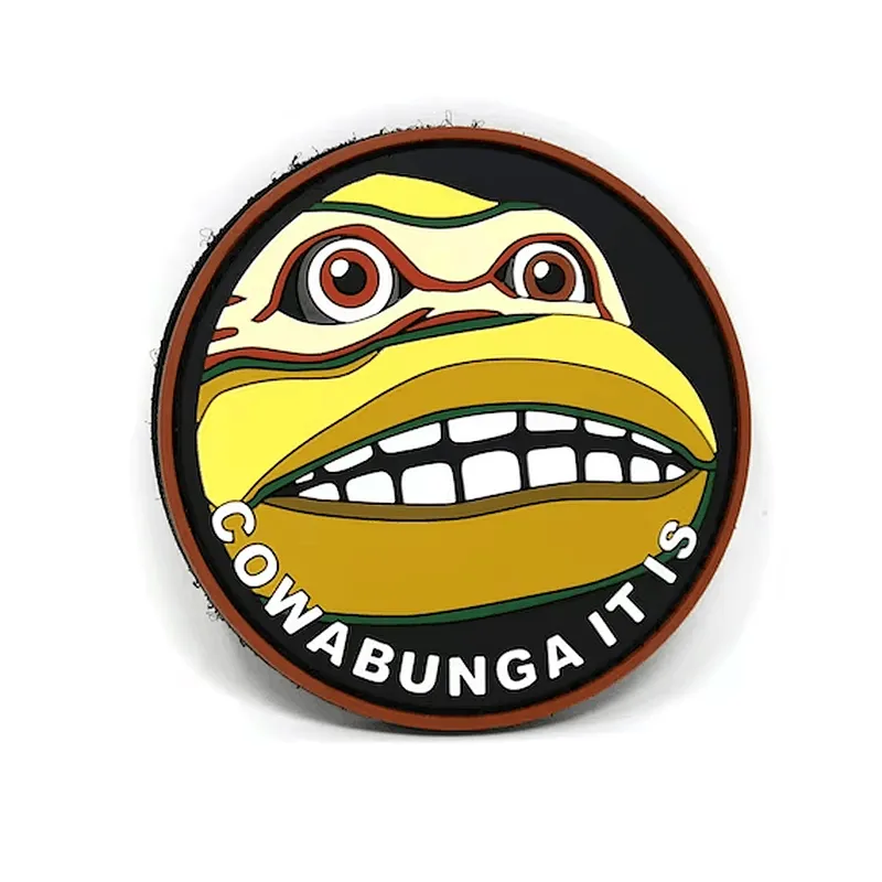 Cowabunga It is PVC Hook and Loop Patch