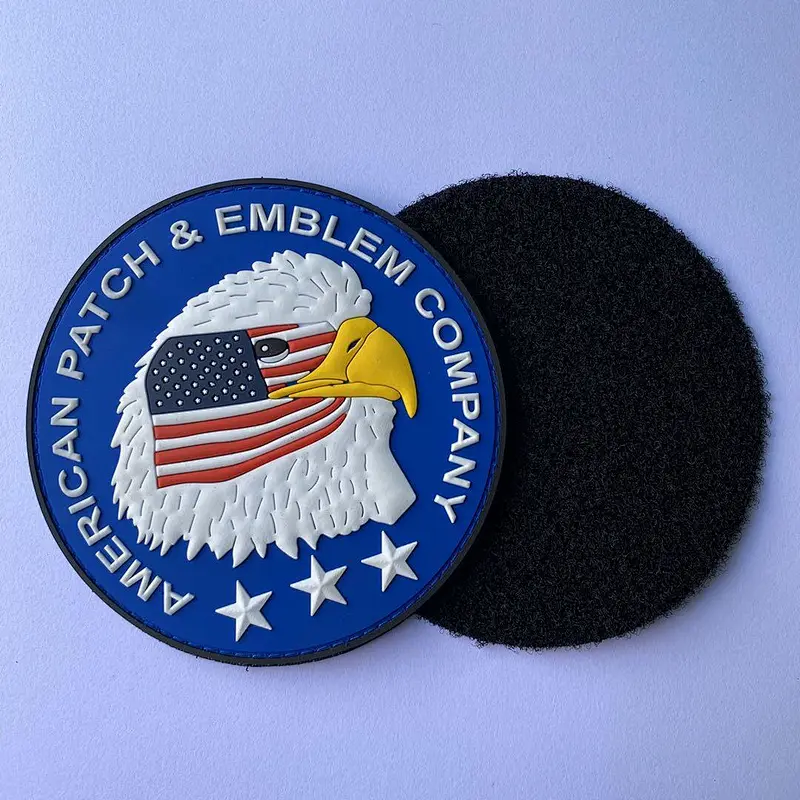 Custom PVC Patches Durable Rubber Patches American Patch