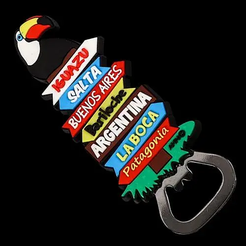 Custom PVC Bottle Openers have 3D branding of your logo on one side