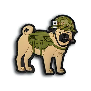 NAM Pug The TactiPug Dog PVC Patch