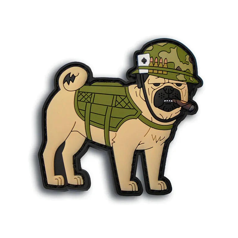NAM Pug The TactiPug Dog PVC Patch