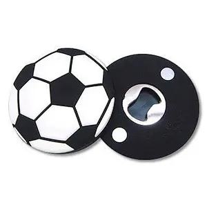 Soft PVC Rubber Football Volleyball Beer Bottle Opener