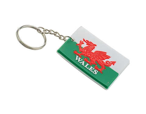Promotional 2D Soft Flexible PVC Keyrings Printed with your Logo
