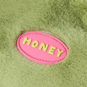 Custom Pvc Rubber Patch Wholesale Honey Logo Patch Rubber For Clothes Hats