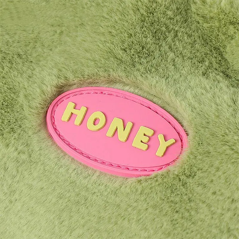 Custom Pvc Rubber Patch Wholesale Honey Logo Patch Rubber For Clothes Hats