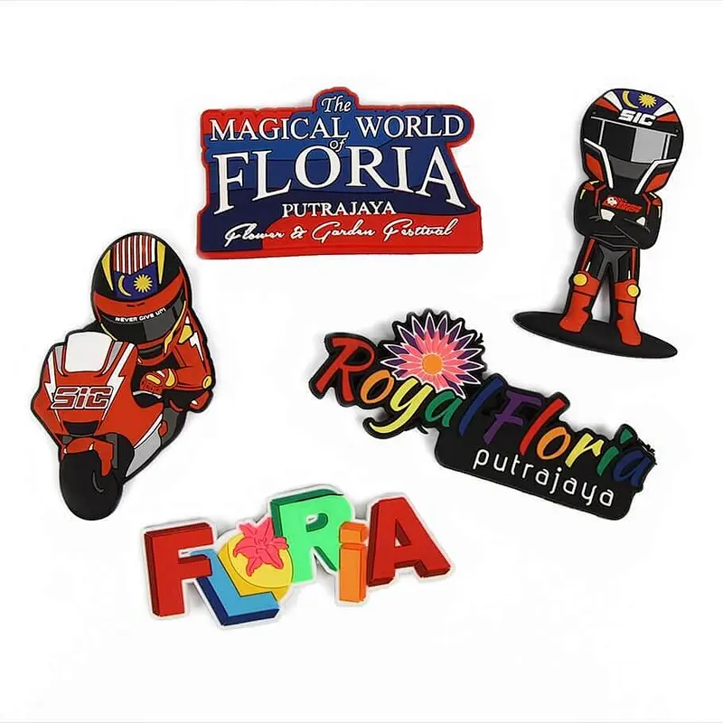 Motorcycle rubberized Soft PVC Fridge Magnet
