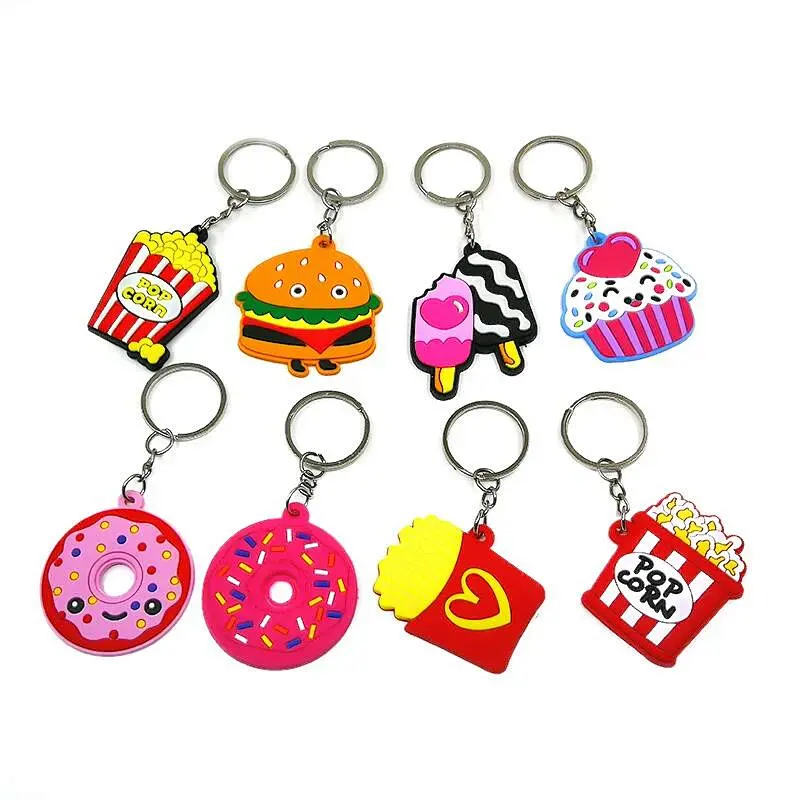 Dessert Keychains New Creative Cute Cartoon PVC Soft Key Chain