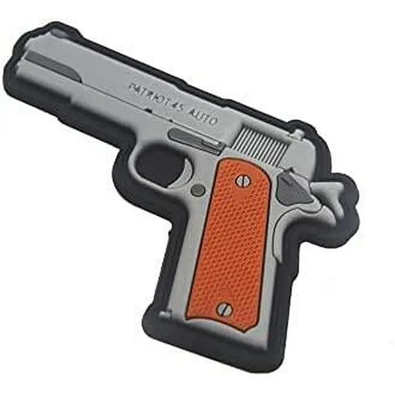 Colt 1911 Patriot 45 Auto brown grip Military PVC Patch