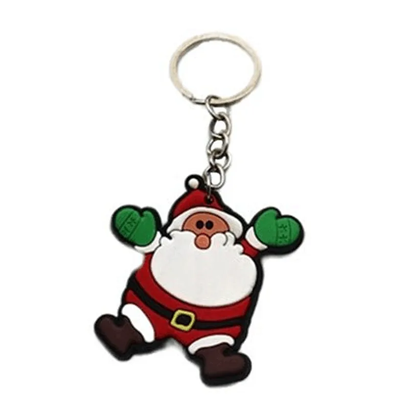 Rubber Christmas Keychain PVC Keychain Plastic