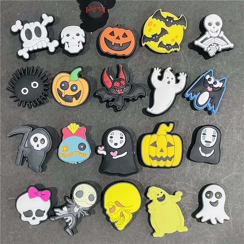 Cute Cartoon Fridge Magnetic Sticker Pumpkin Bat Bone Ghost Refrigerator Magnets Halloween Gift