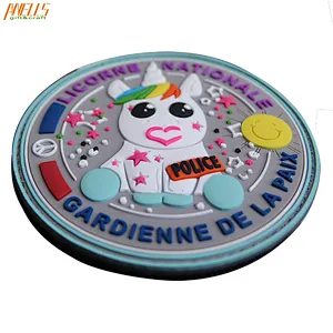 Tactical Unicorn Rubber pvc Velcro Patch