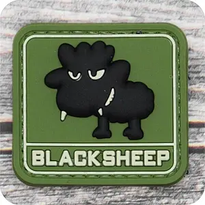 Tiny Black Sheep Funny Morale PVC Patch Removable Badge