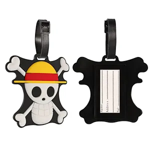 Cool Skull Luggage Tag Suitcase Travel Accessories PVC Plastic Creative Holder Baggage Boarding Tags