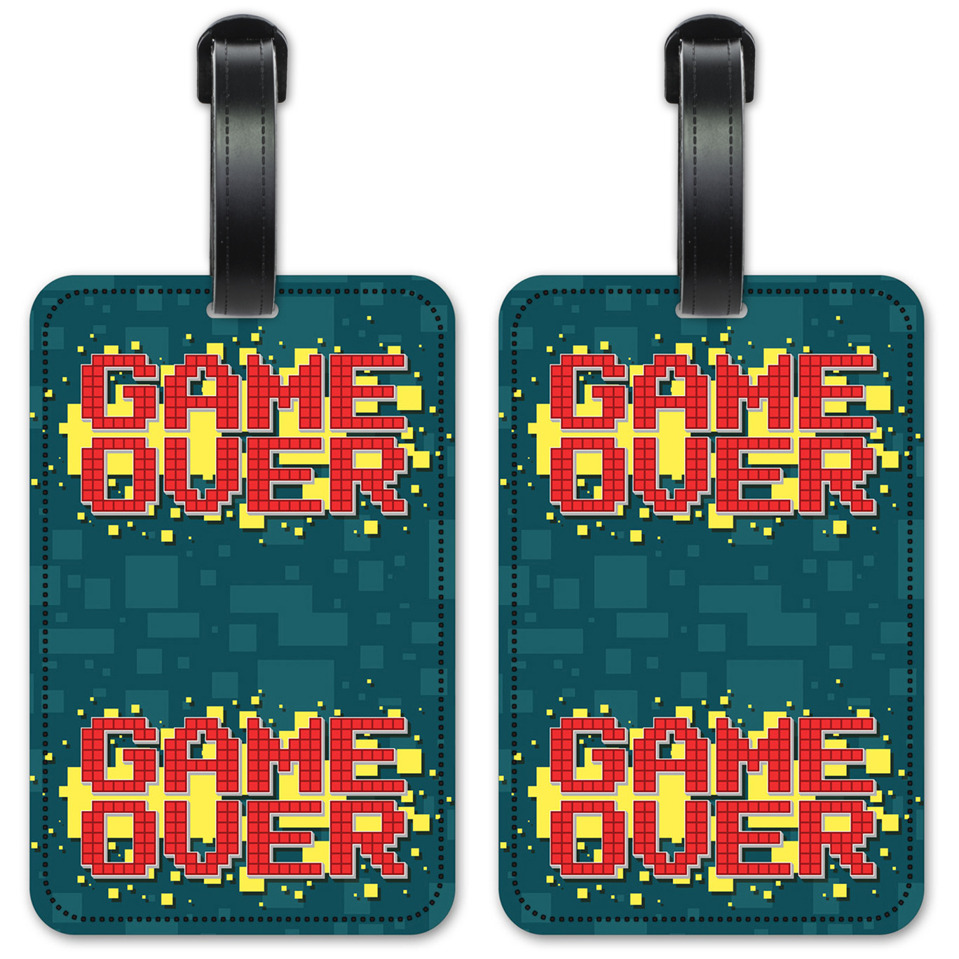 Custom Game Over PVC Luggage Tag