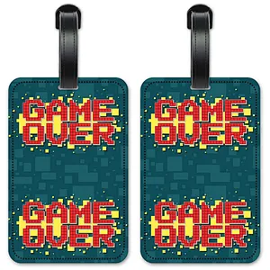 Custom Game Over PVC Luggage Tag