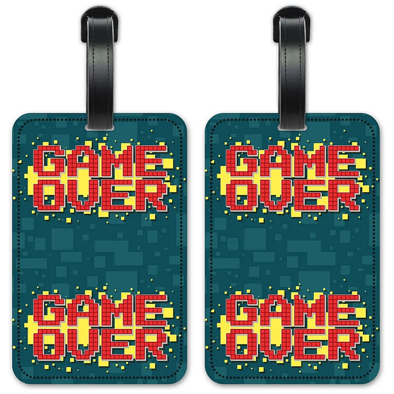 Custom Game Over PVC Luggage Tag