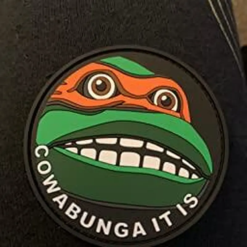 Cowabunga It is PVC Hook and Loop Patch