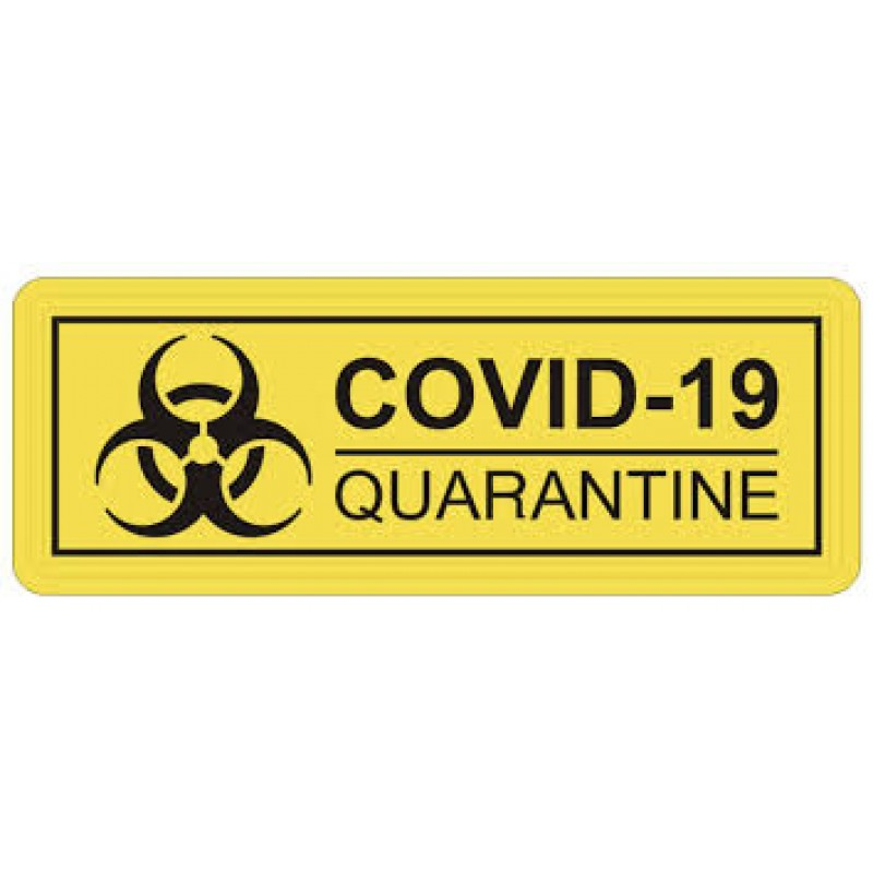 3D COVID-19 Quarantine pvc Patch