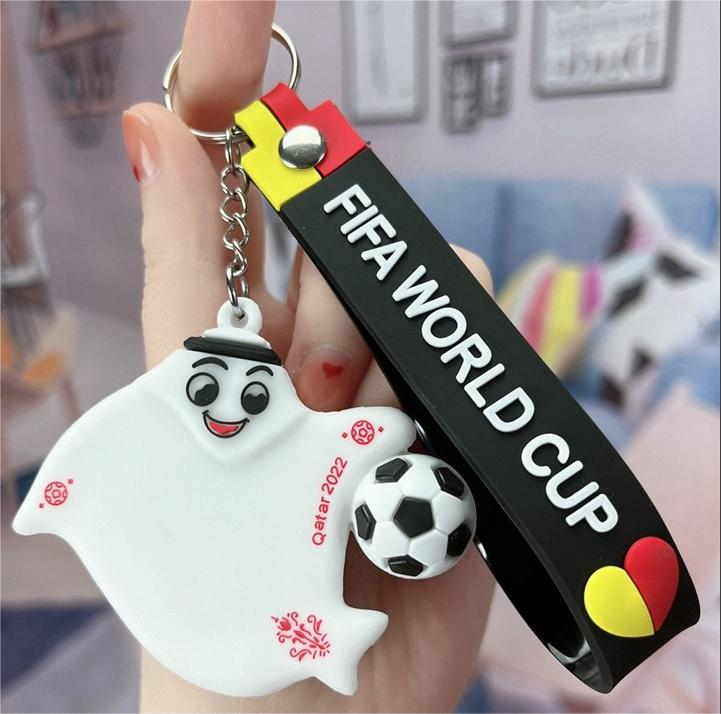 Key Holder Multi-purpose 2022 Qatar World CupSoccer Doll Keychain Pendant