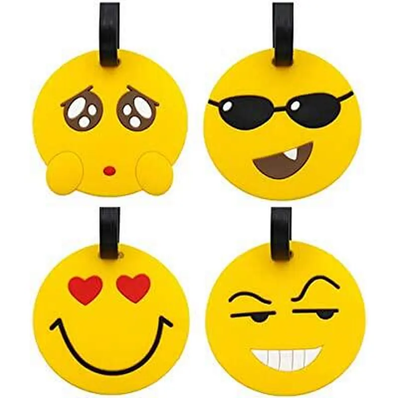 Customizable Emoji Luggage Tags
