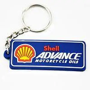 Shell ADVANCE Rectangular PVC Promotional Key Chain