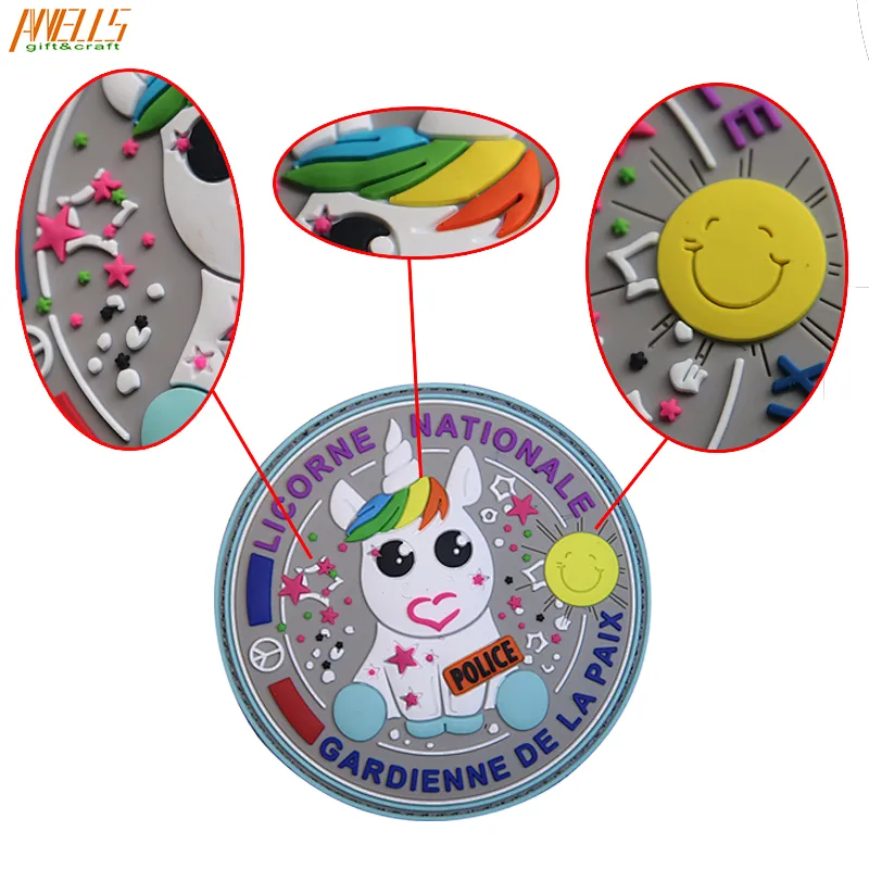 Tactical Unicorn Rubber pvc Velcro Patch