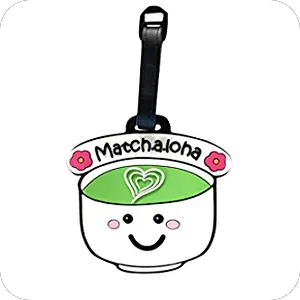 Matcha Aloha Green Tea PVC Luggage Bag ID Tag