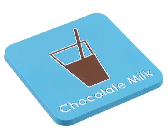 Custom 2D PVC chocolate Cup Coaster For Drink