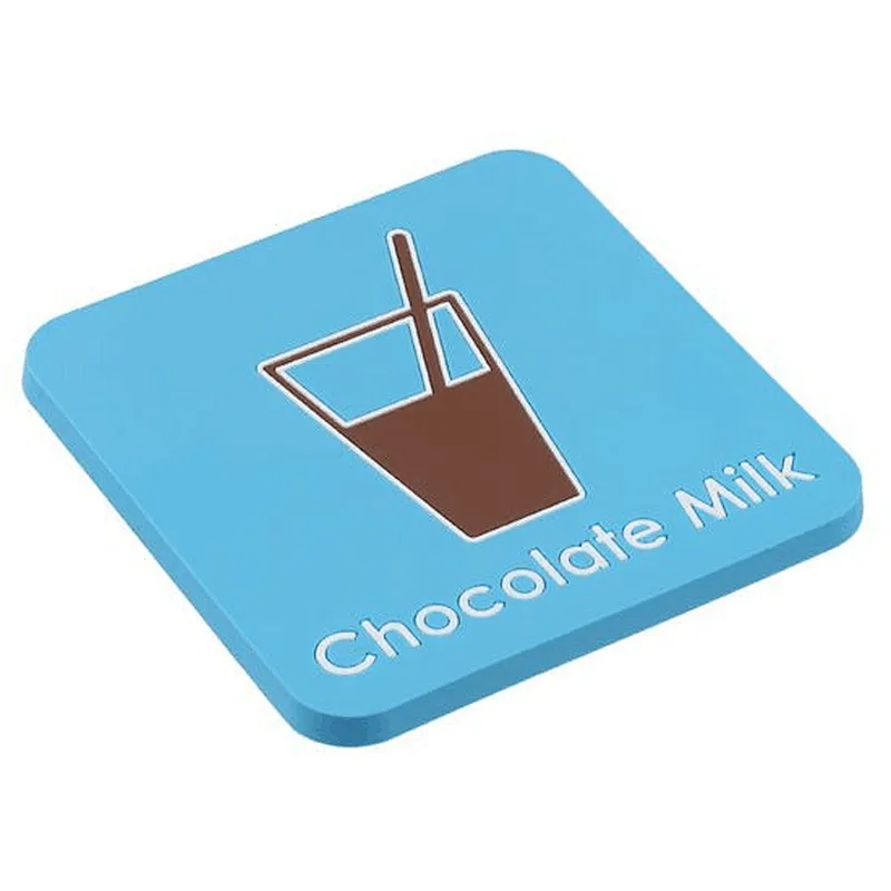 Custom 2D PVC chocolate Cup Coaster For Drink