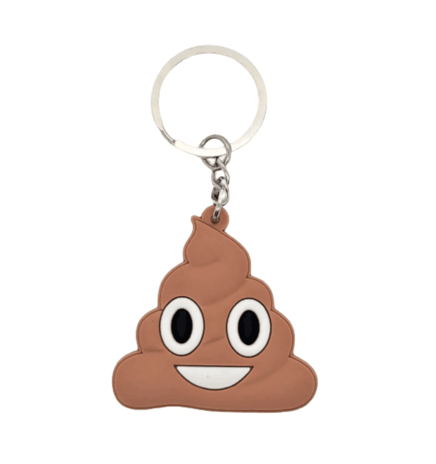 Key Ring Soft PVC Key Ring Smile Metal Cartoon Emoji Keychains Rubber Cool Keychains Fashion Novelty Gifts