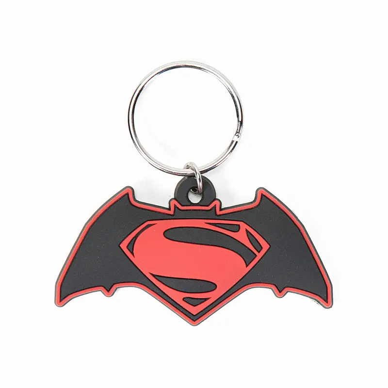 DC Comics Batman vs Superman Logo Soft PVC Keychain