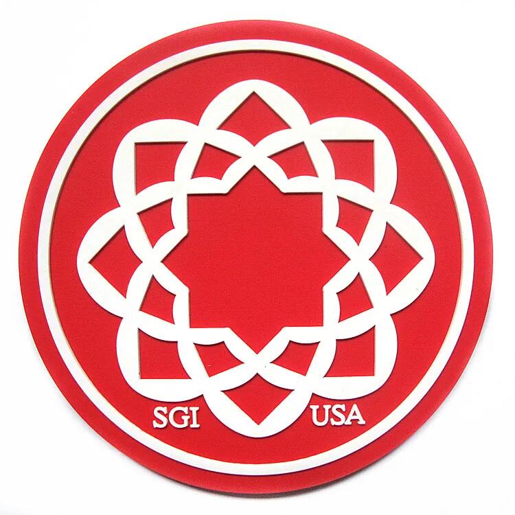 Custom Pvc Coaster Promotional Soft Rubber Cup Mat Embossed Beer Drink Coasters