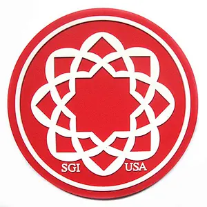 Custom Pvc Coaster Promotional Soft Rubber Cup Mat Embossed Beer Drink Coasters