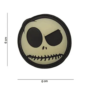 The Nightmare Before Christmas 'Quizzical Jack' PVC Rubber Velcro Patch