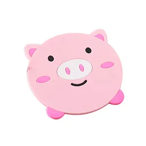 Manufacturers Cheap Custom Heat Resistant Cartoon Animal Soft Rubber Pvc Coaster