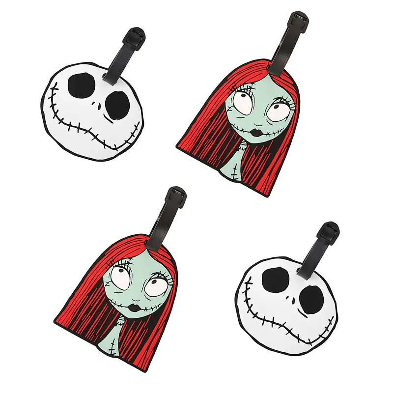 Disney The Nightmare Before Christmas PVC Luggage Tags Jack and Sally Suitcase Tags