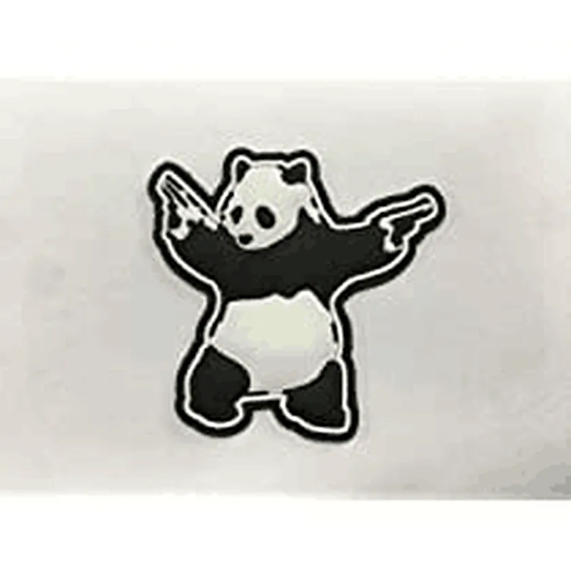 3D PVC Panda with Guns Shooting Panda Rubber PVC Morale Patch