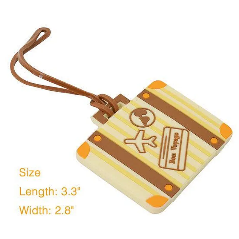 Custom PVC Luggage Tag Prevent Loss of Boarding Pass Promotional Items