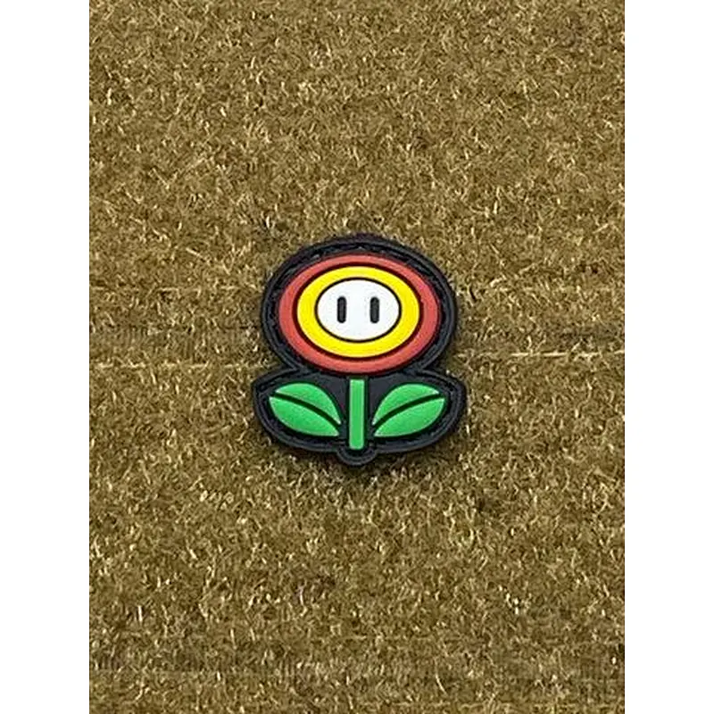 Fire Flower PVC Cat Eye Morale Patch