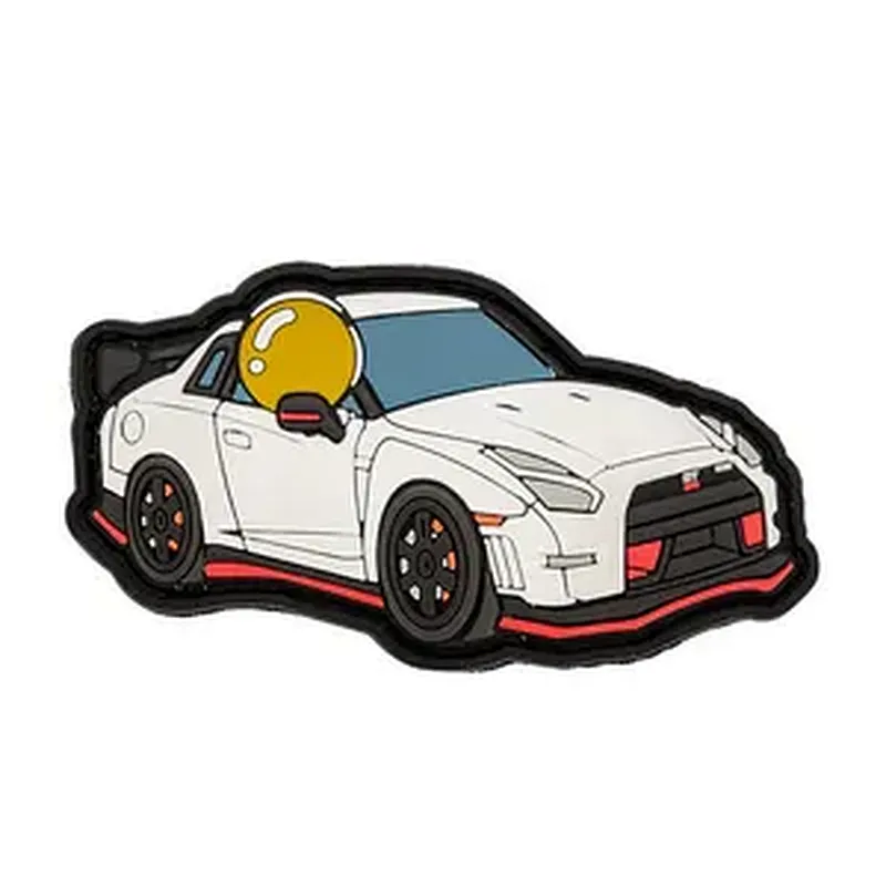 Nissan Skyline GT-R R35 gunmetal Grey Car PVC Sports Race patch