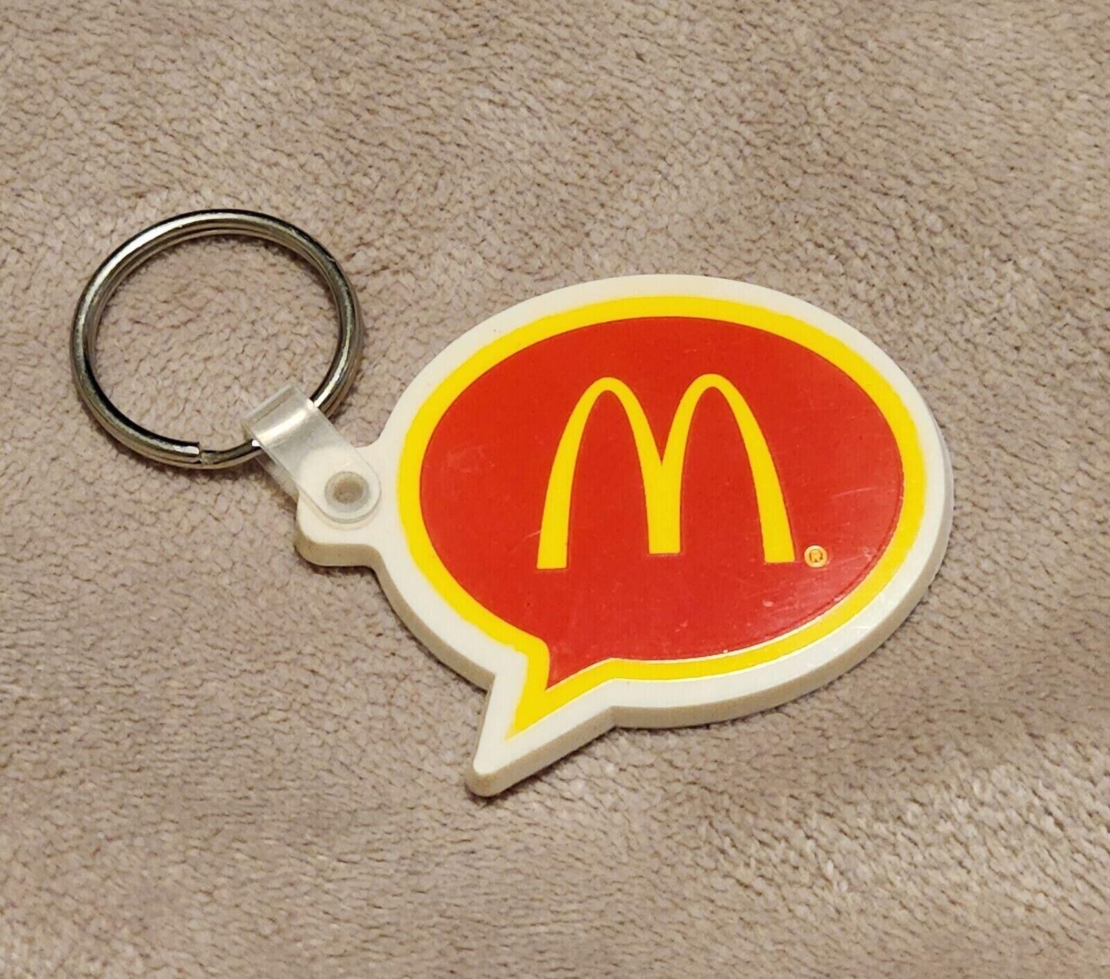 Vintage McDonalds Golden Arches Rubber Keychain