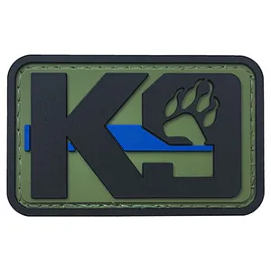 PVC K9 Patch Dog Military Morale Patch Tactical Emblem Badges Hook Back Rubber patch
