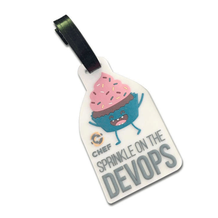 3D Custom ice cream PVC Luggage Tag