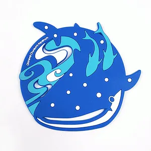 Custom Logo Wholesale Round Rubber Soft PVC Silicone Cup Coaster for Drink