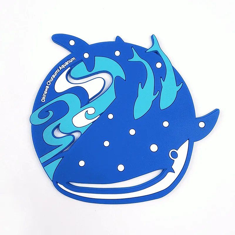 Custom Logo Wholesale Round Rubber Soft PVC Silicone Cup Coaster for Drink